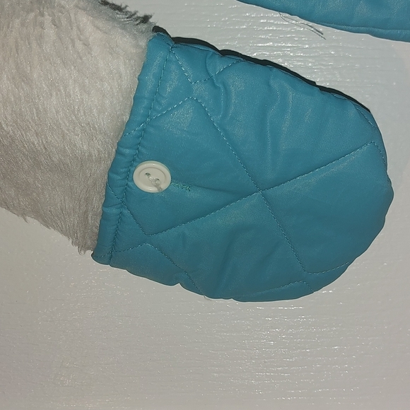 Vtg Teal and White Baby Snowsuit size 24 Months - Picture 5 of 6